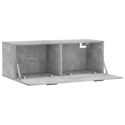 vidaXL Armoire murale gris béton 100x36,5x35 cm Aggloméré