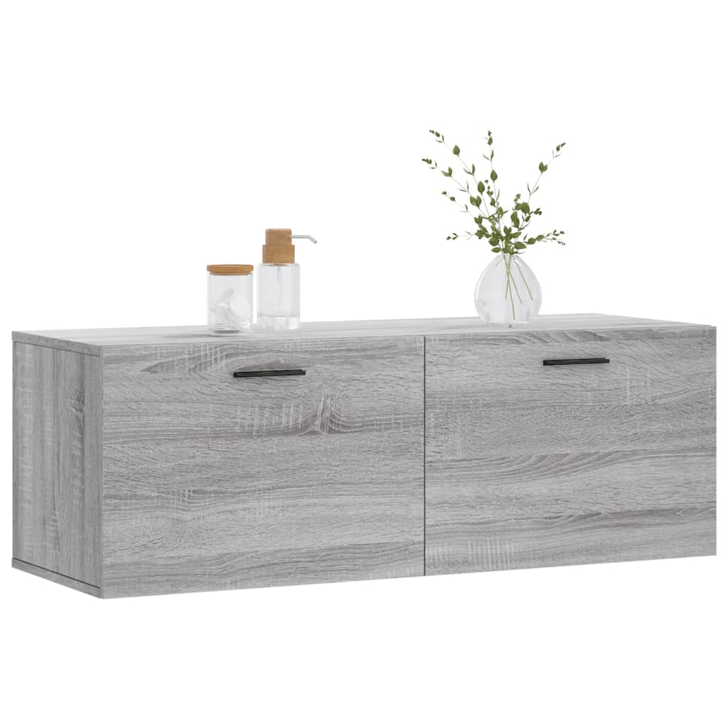 vidaXL Armoire murale gris Sonoma 100x36,5x35 cm Aggloméré