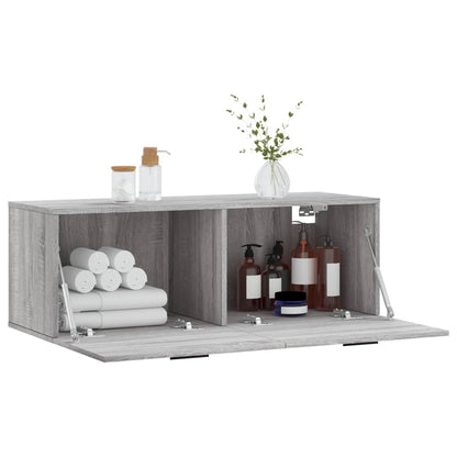 vidaXL Armoire murale gris Sonoma 100x36,5x35 cm Aggloméré
