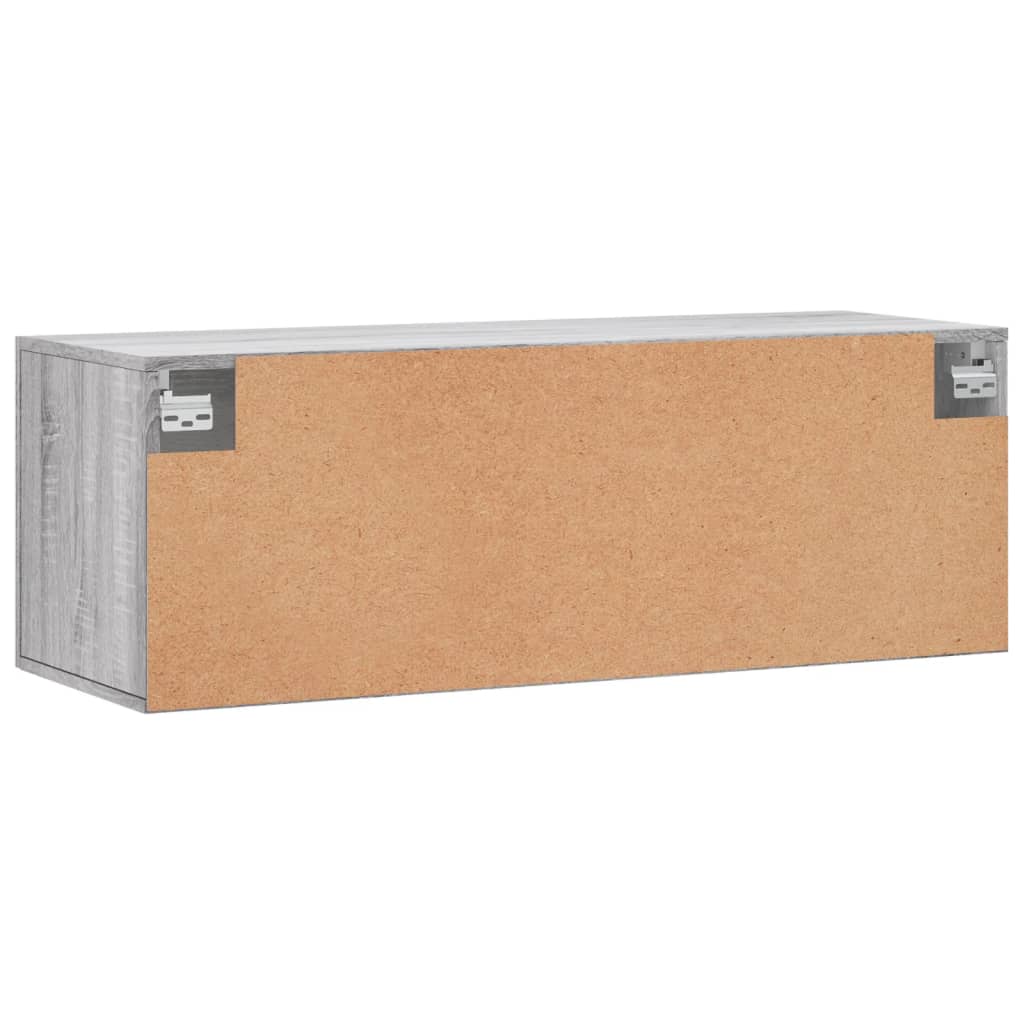 vidaXL Armoire murale gris Sonoma 100x36,5x35 cm Aggloméré