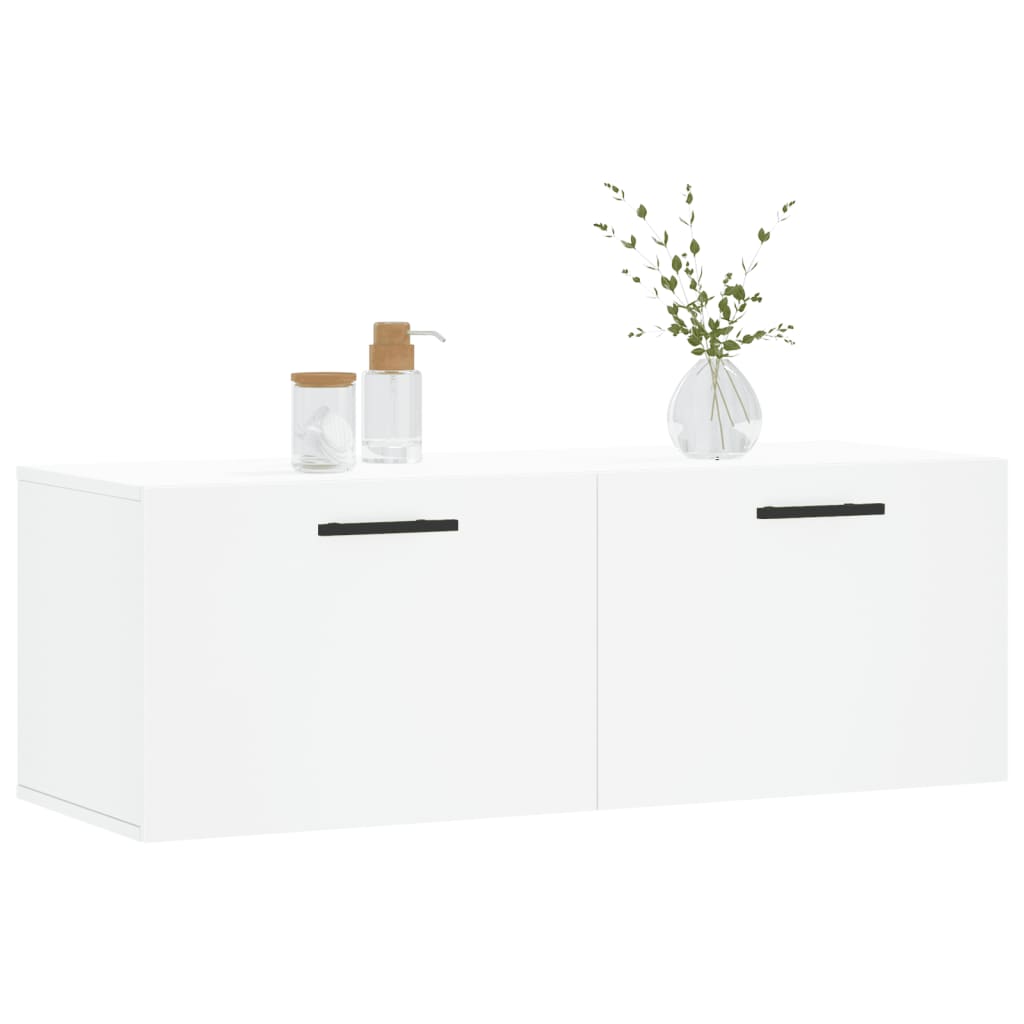 vidaXL Wandschrank Weiß 100x36,5x35 cm Holzwerkstoff