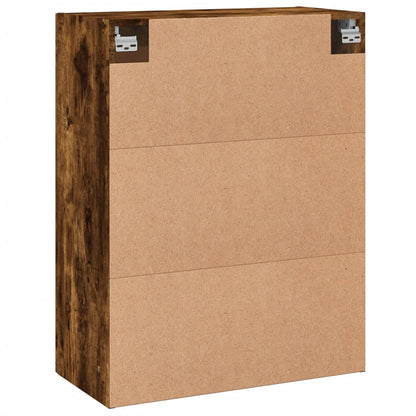 vidaXL Wandschrank Räuchereiche 69,5x34x90 cm Holzwerkstoff