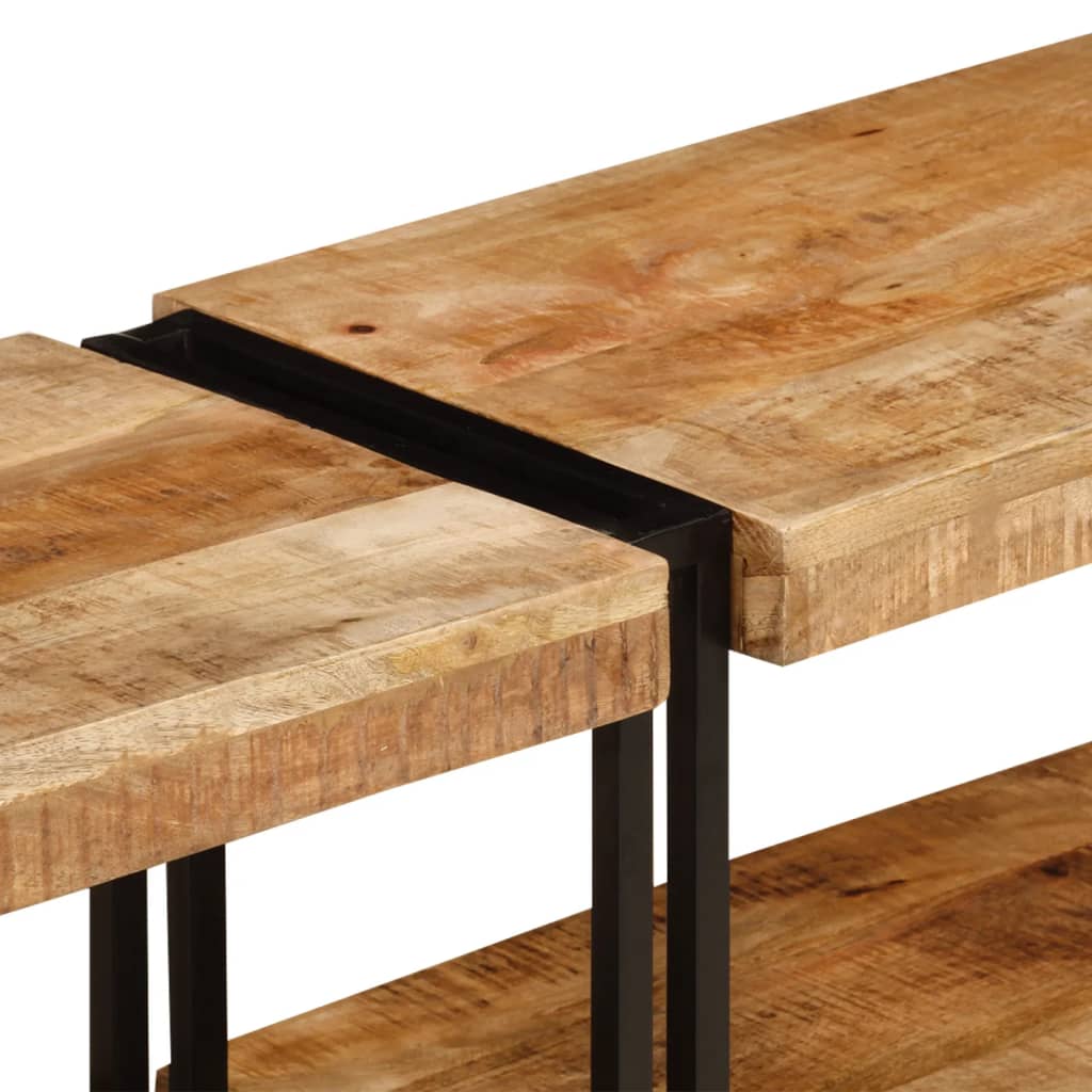 vidaXL Meuble TV 160x30x40 cm Bois de manguier massif