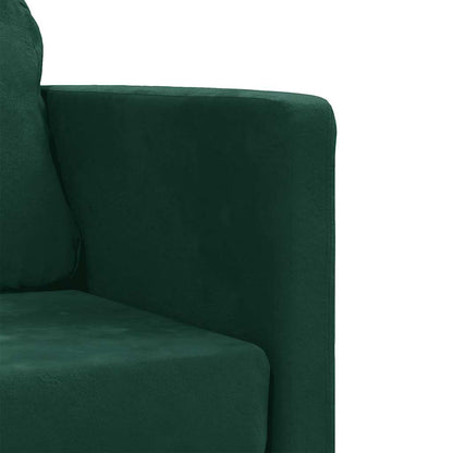 vidaXL Bodensofa mit Schlaffunktion Dunkelgrün 122x204x55 cm Samt