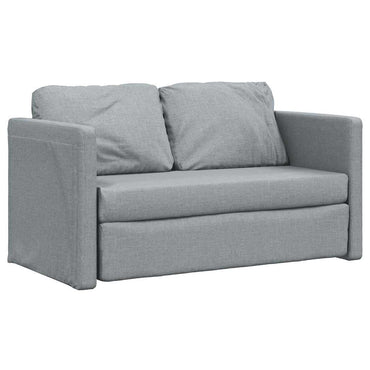 vidaXL Bodensofa mit Schlaffunktion Hellgrau 112x174x55 cm Stoff