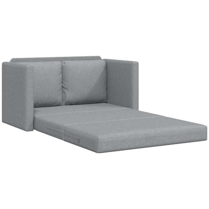 vidaXL Canapé de sol convertible gris clair 112x174x55 cm Tissu