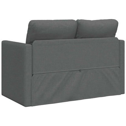 vidaXL Bodensofa mit Schlaffunktion Dunkelgrau 112x174x55 cm Stoff