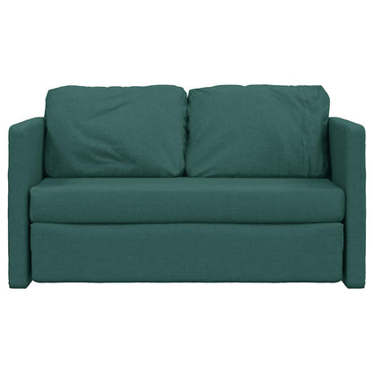 vidaXL Bodensofa mit Schlaffunktion Dunkelgrün 112x174x55 cm Stoff