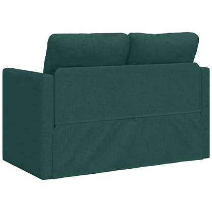 vidaXL Bodensofa mit Schlaffunktion Dunkelgrün 112x174x55 cm Stoff