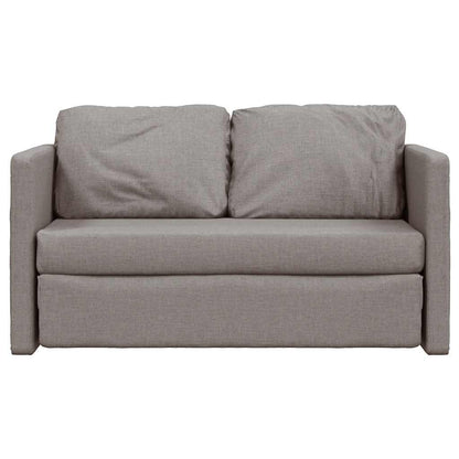 vidaXL Bodensofa mit Schlaffunktion Taupe 112x174x55 cm Stoff