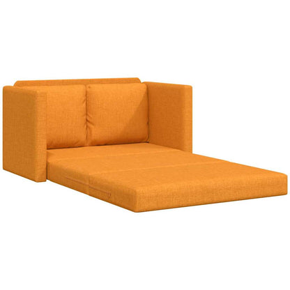 vidaXL Bodensofa mit Schlaffunktion Dunkelgelb 112x174x55 cm Stoff