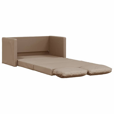 vidaXL Canapé de sol convertible Cappuccino-Marron Similicuir