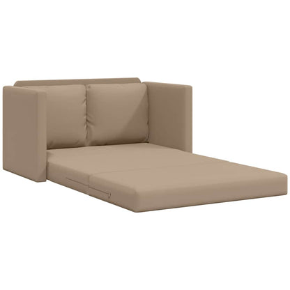 vidaXL Canapé de sol convertible Cappuccino-Marron Similicuir