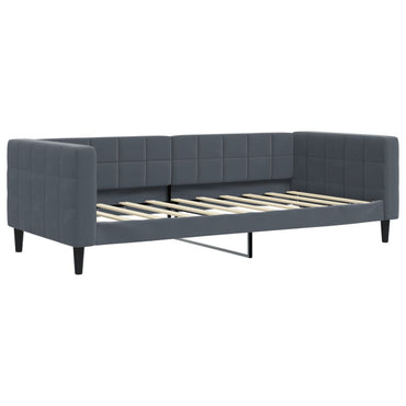 vidaXL Tagesbett Dunkelgrau 90x190 cm Samt
