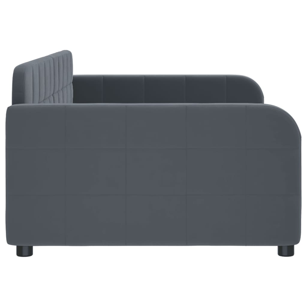 vidaXL Tagesbett Dunkelgrau 90x190 cm Samt