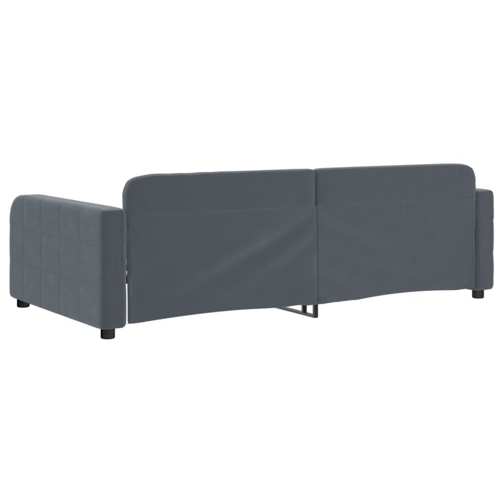 vidaXL Tagesbett Dunkelgrau 90x190 cm Samt