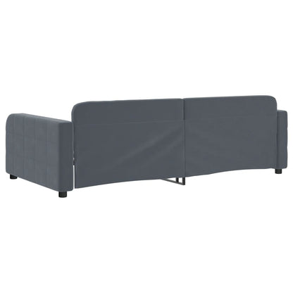 vidaXL Tagesbett Dunkelgrau 90x190 cm Samt