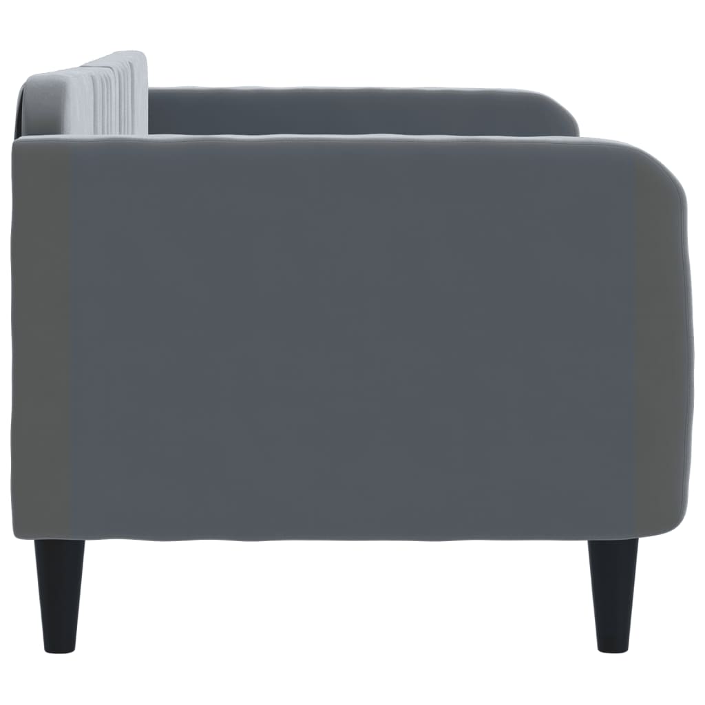 vidaXL Tagesbett Dunkelgrau 80x200 cm Samt