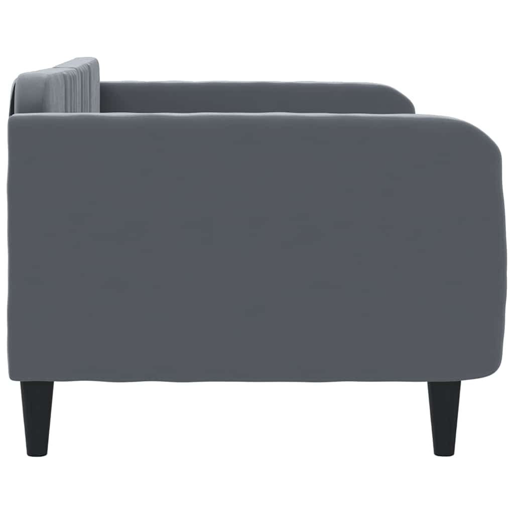 vidaXL Tagesbett Dunkelgrau 90x190 cm Samt