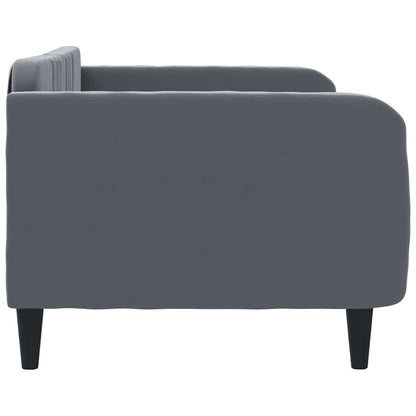 vidaXL Tagesbett Dunkelgrau 90x190 cm Samt