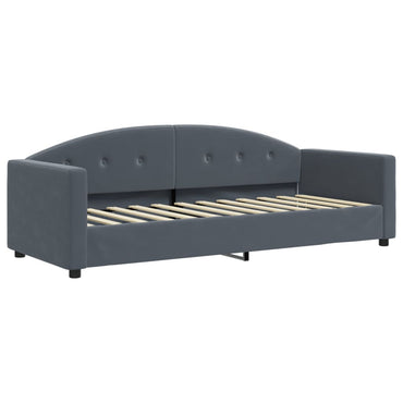 vidaXL Lit de jour gris foncé 80x200 cm velours