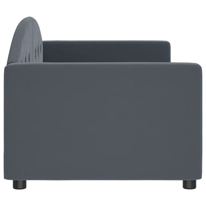 vidaXL Lit de jour gris foncé 80x200 cm velours