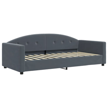 vidaXL Tagesbett Dunkelgrau 90x200 cm Samt