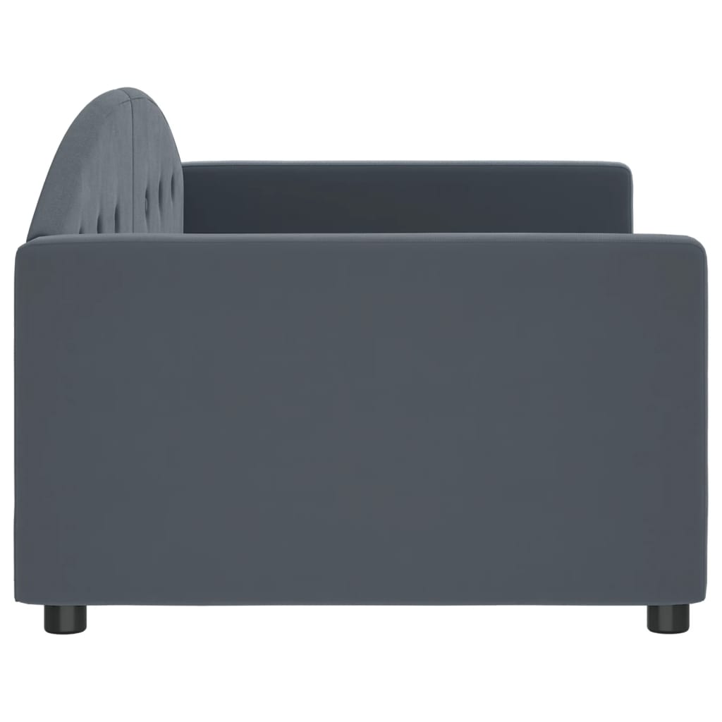 vidaXL Tagesbett Dunkelgrau 90x200 cm Samt