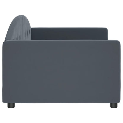 vidaXL Tagesbett Dunkelgrau 90x200 cm Samt