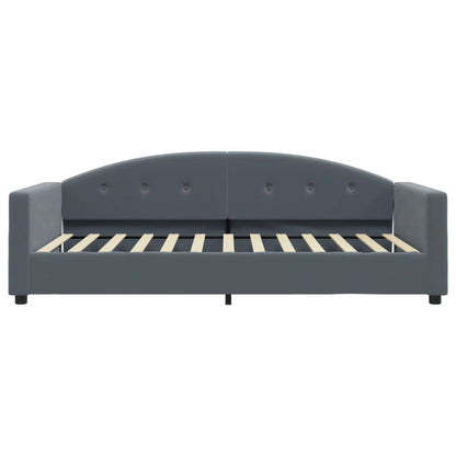 vidaXL Tagesbett Dunkelgrau 100x200 cm Samt