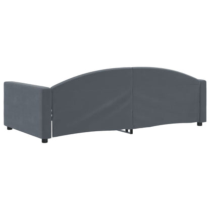 vidaXL Tagesbett Dunkelgrau 100x200 cm Samt