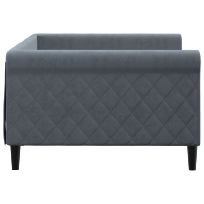 vidaXL Tagesbett Dunkelgrau 100x200 cm Samt