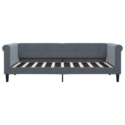 vidaXL Tagesbett Dunkelgrau 90x190 cm Samt