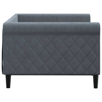 vidaXL Tagesbett Dunkelgrau 90x190 cm Samt