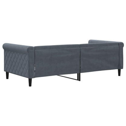 vidaXL Tagesbett Dunkelgrau 90x190 cm Samt