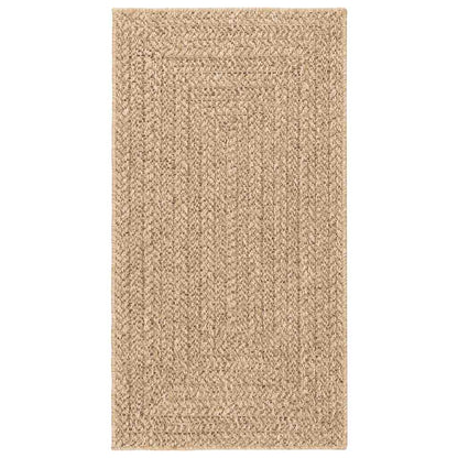 vidaXL Teppich 80x150 cm Jute-Optik Innen und Außen