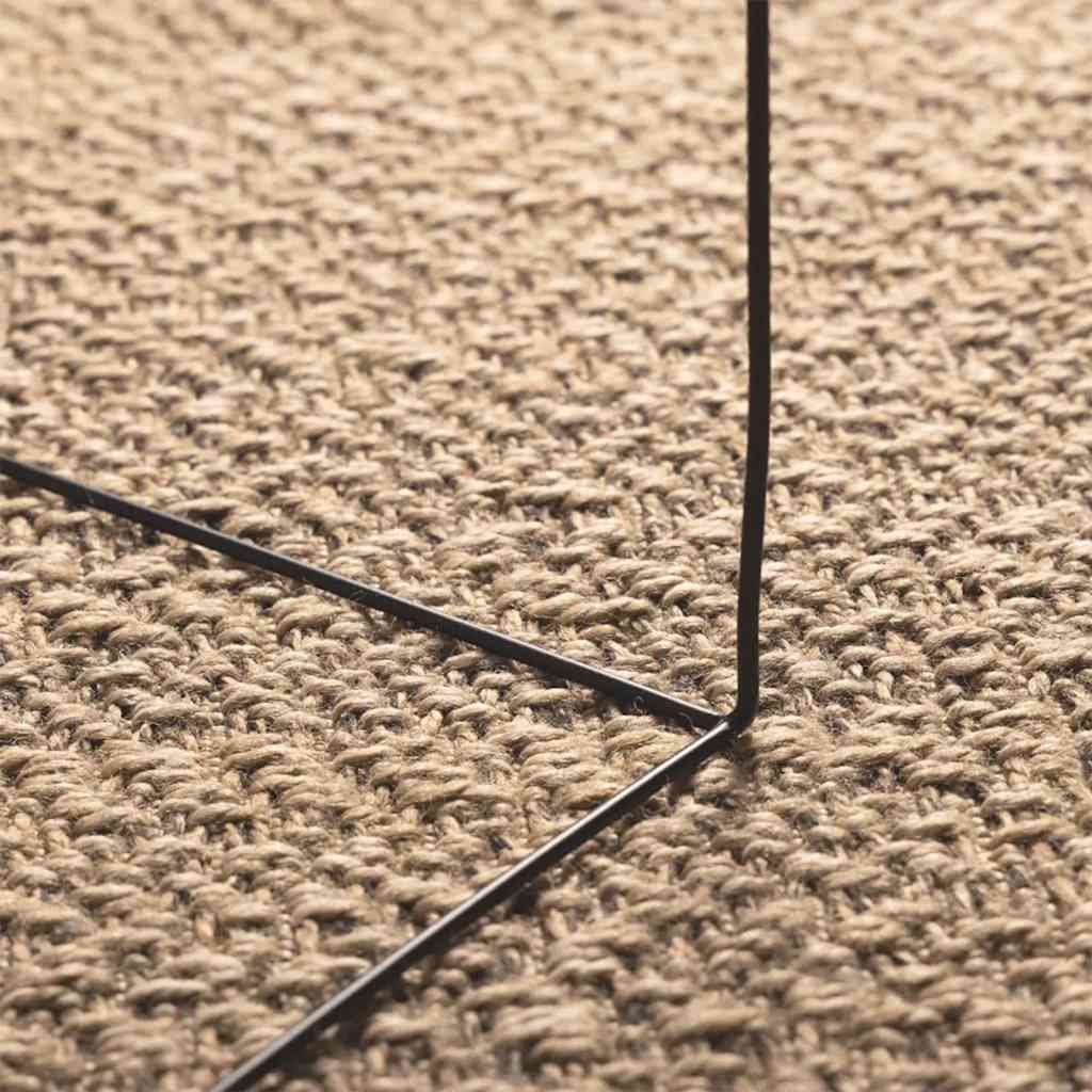 vidaXL Teppich 160x230 cm Jute-Optik Innen und Außen