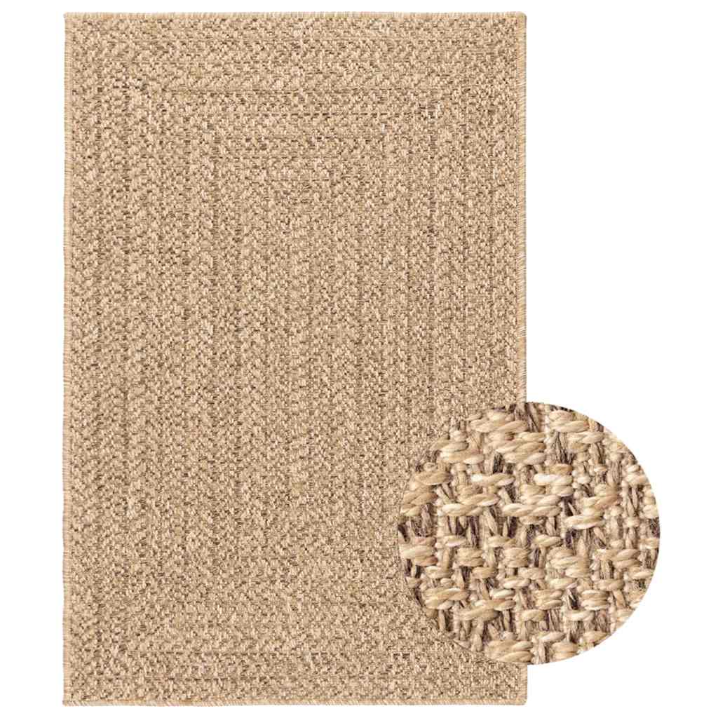 vidaXL Tapis ZIZUR 200x290 cm Aspect jute Intérieur et extérieur