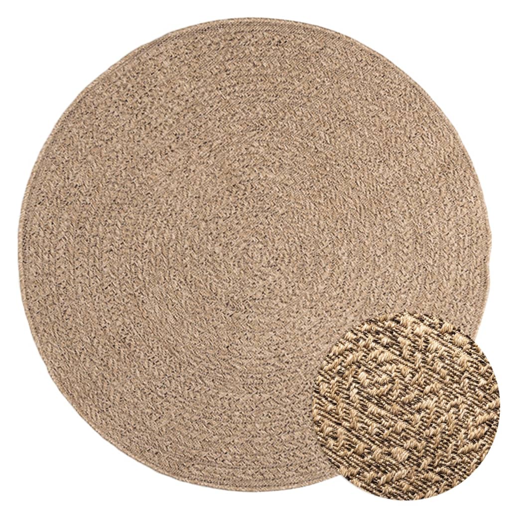 vidaXL Tapis 120 cm effet jute intérieur et extérieur