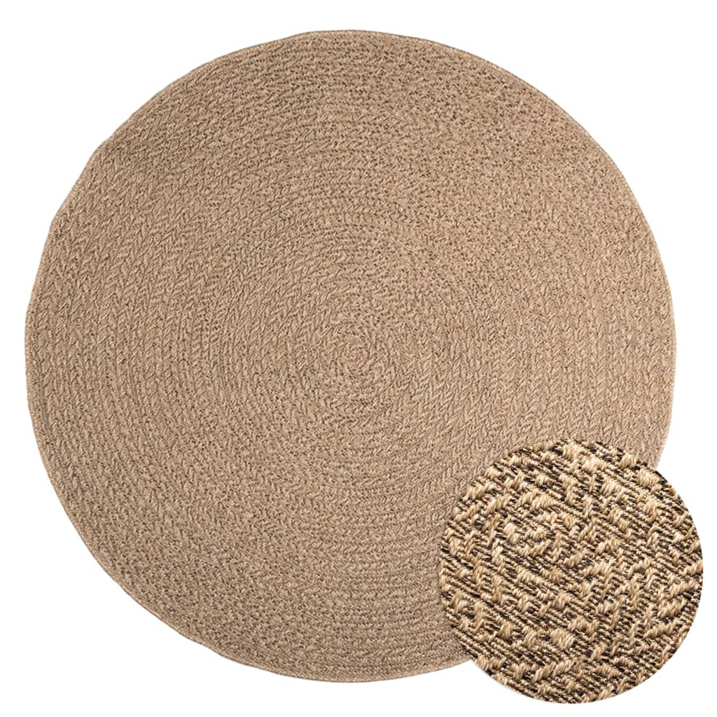 vidaXL Tapis d'intérieur/extérieur aspect jute 160 cm