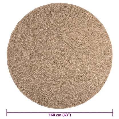 vidaXL Tapis d'intérieur/extérieur aspect jute 160 cm