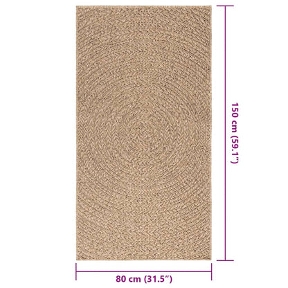 vidaXL Tapis 80x150 cm aspect jute Intérieur et extérieur