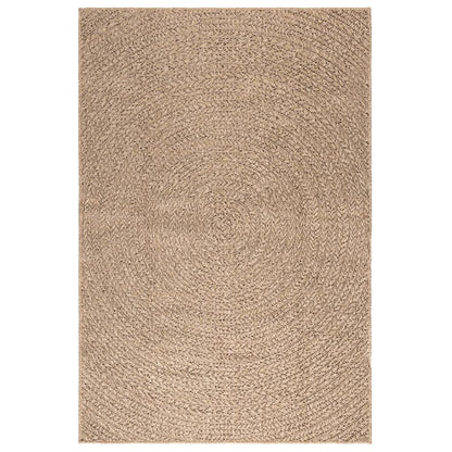 vidaXL Teppich ZIZUR 120x170 cm Jute-Optik Indoor und Outdoor