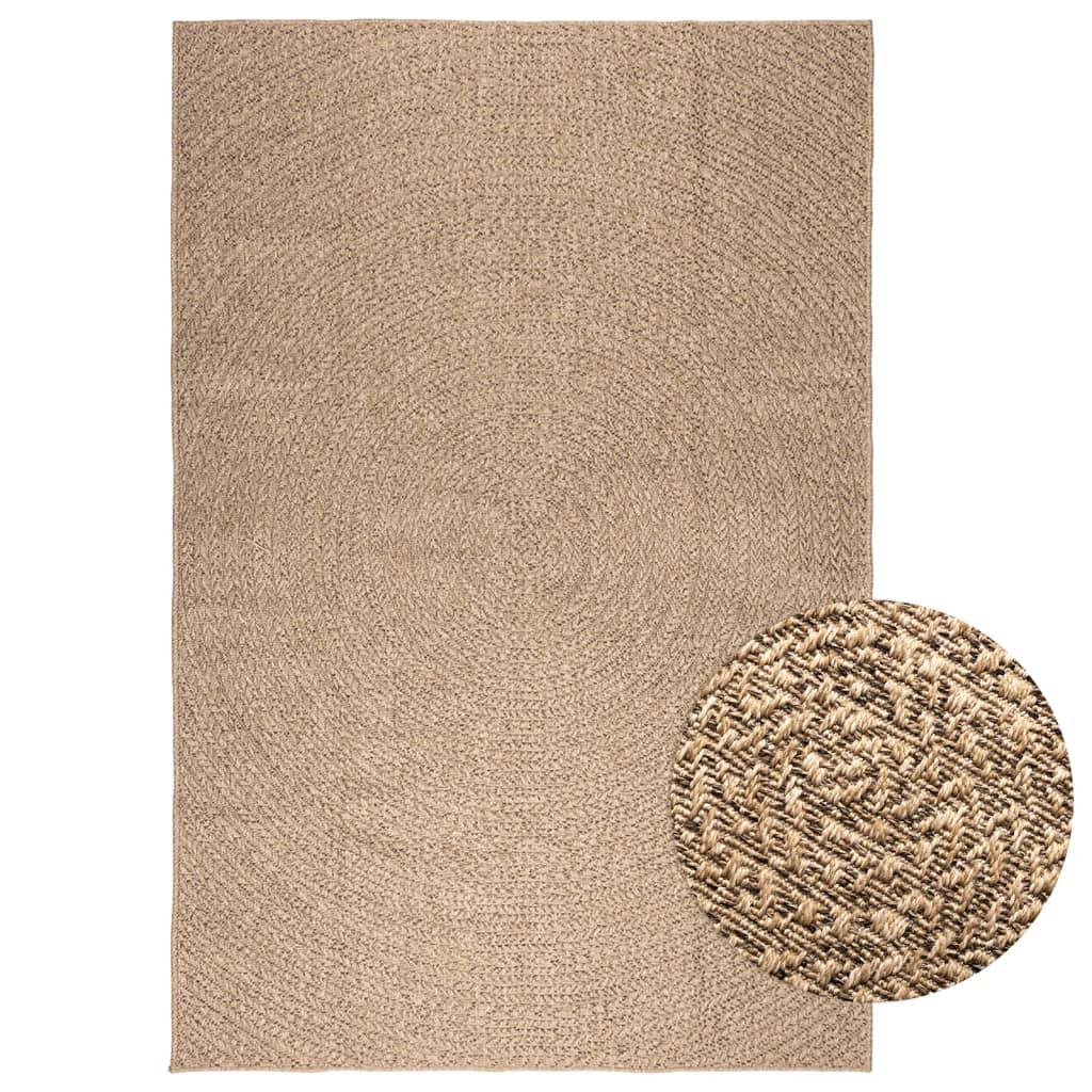 vidaXL Tapis ZIZUR 160x230 cm Aspect jute Intérieur et extérieur