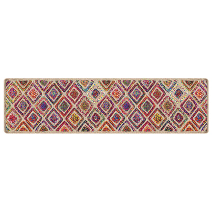 vidaXL Tapis lavable multicolore 80x300 cm Antidérapant