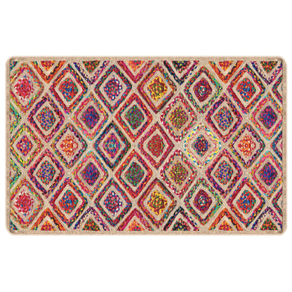 vidaXL Teppich Waschbar Mehrfarbig 190x300 cm Rutschfest