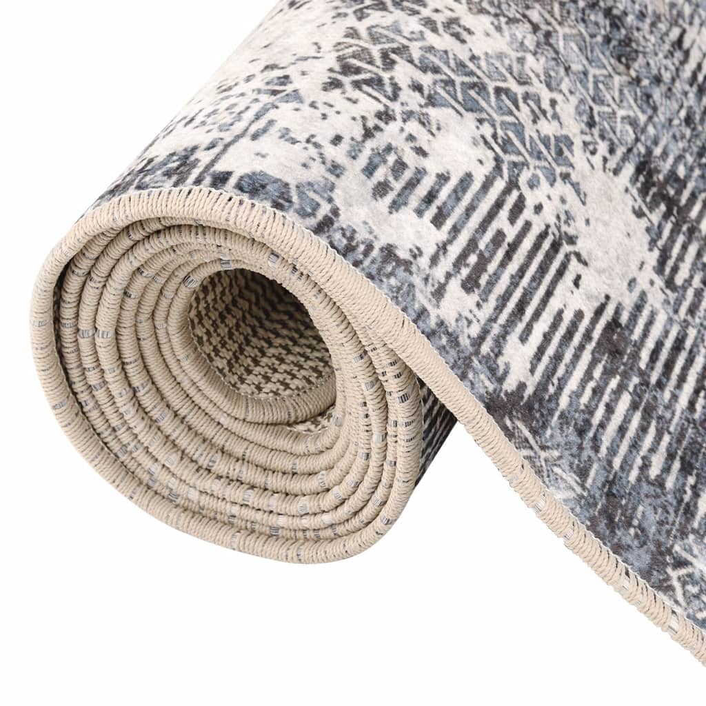 vidaXL Tapis lavable multicolore 80x300 cm Antidérapant