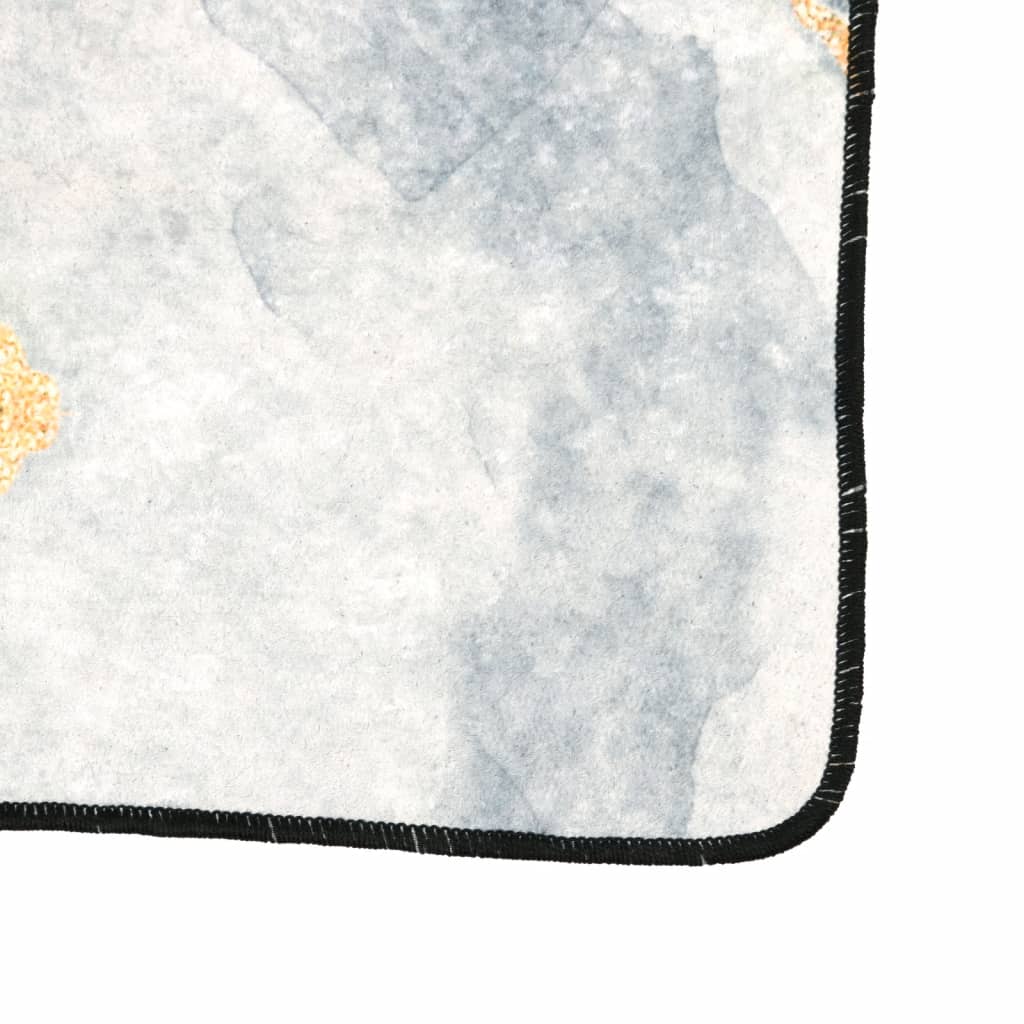 vidaXL Tapis lavable multicolore 80x150 cm antidérapant