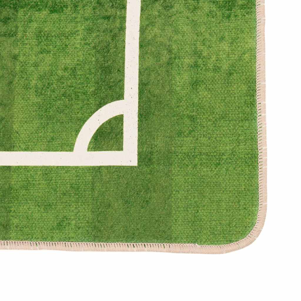 vidaXL Tapis pour enfants vert 160x230 cm Terrain de football lavable antidérapant