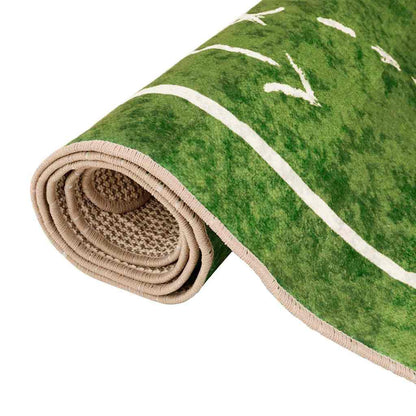 vidaXL Tapis pour enfants vert 160x230 cm Terrain de football lavable antidérapant
